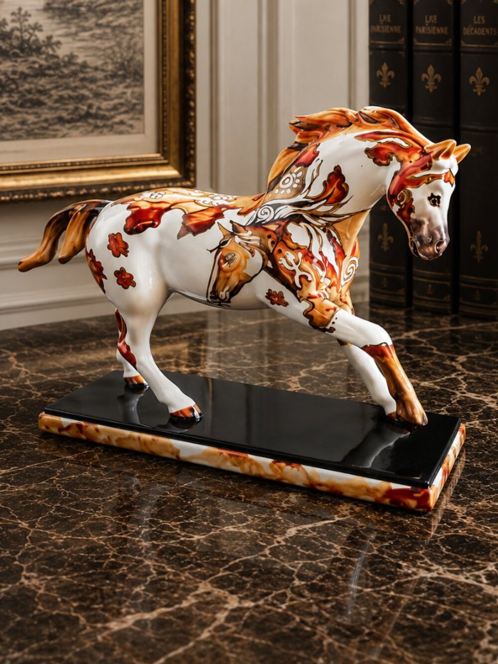 Vintage Signed Trail of Painted Ponies "Petroglyph Pony" Collectible Figurine